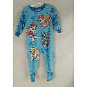 Paw Patrol Toddler Boys Blue Marshal & Pups Blanket Sleeper Pajamas 2T